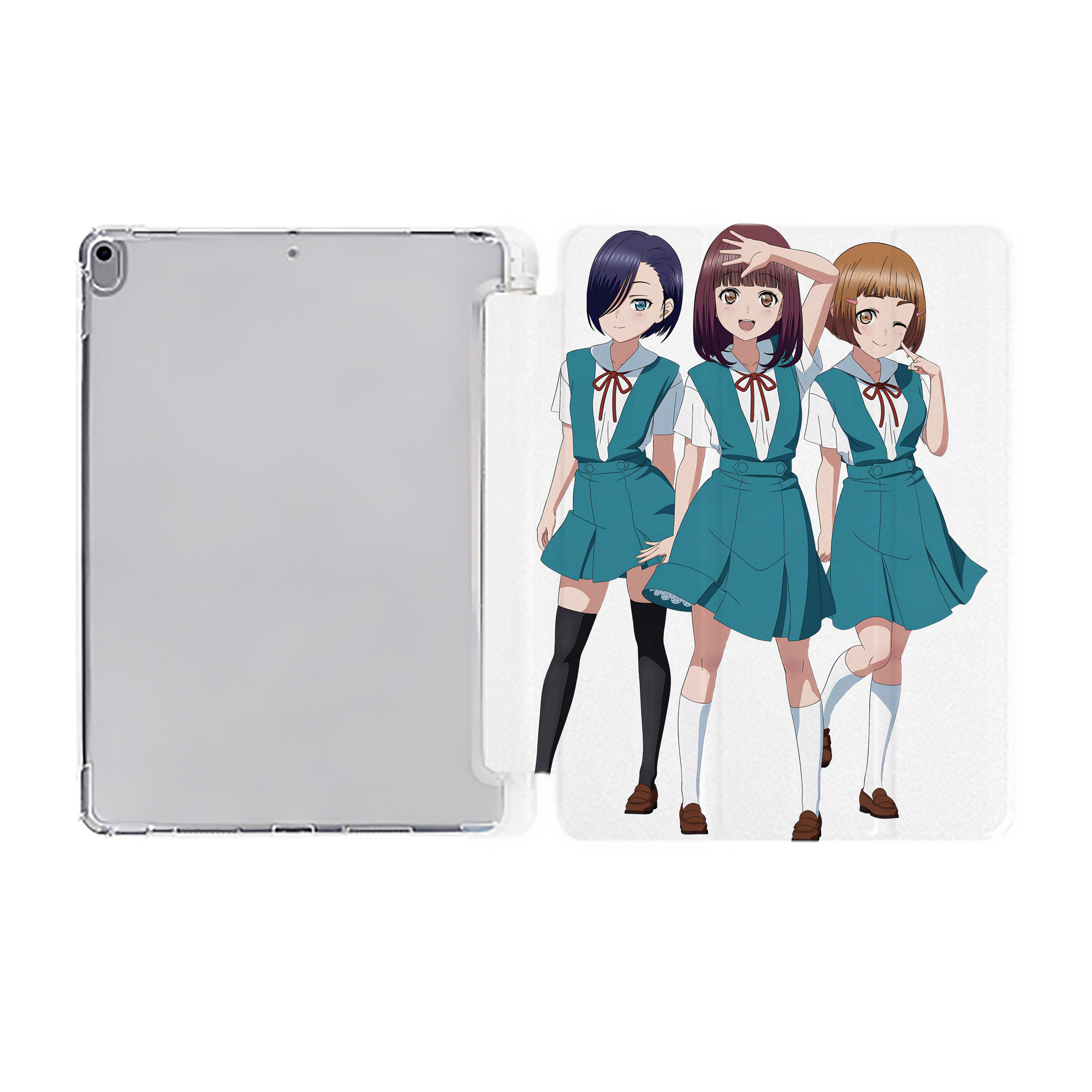 （画像用） EVA 新世紀エヴァンゲリオン IPad ケース ペン収納付き 三つ折りスタンド PUレザー×シリコン 対応機種9.5/10.5/10.9インチ
